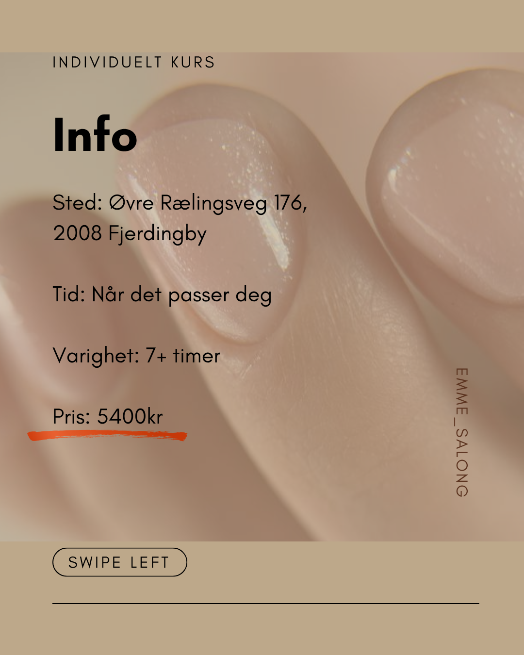 Kombinert manikyr med gel