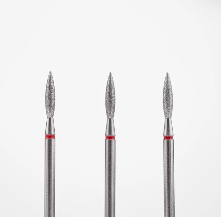 LUMORE Diamant bits, Flame 2,3 mm rød