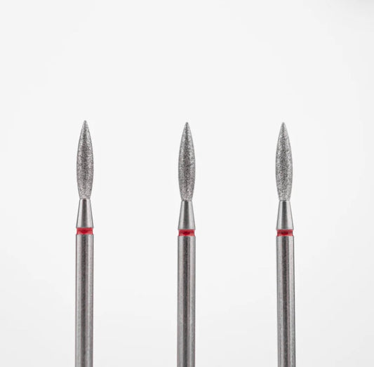 LUMORE Diamant bits, Flame 2,3 mm rød