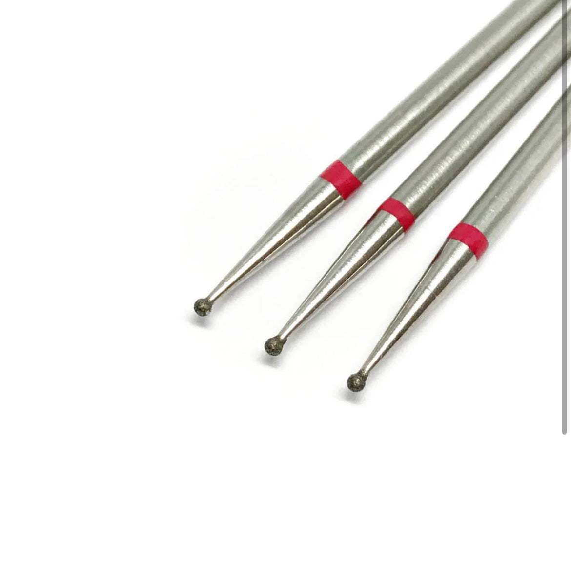 LUMORE Diamant bits, Kule, 1 mm rød