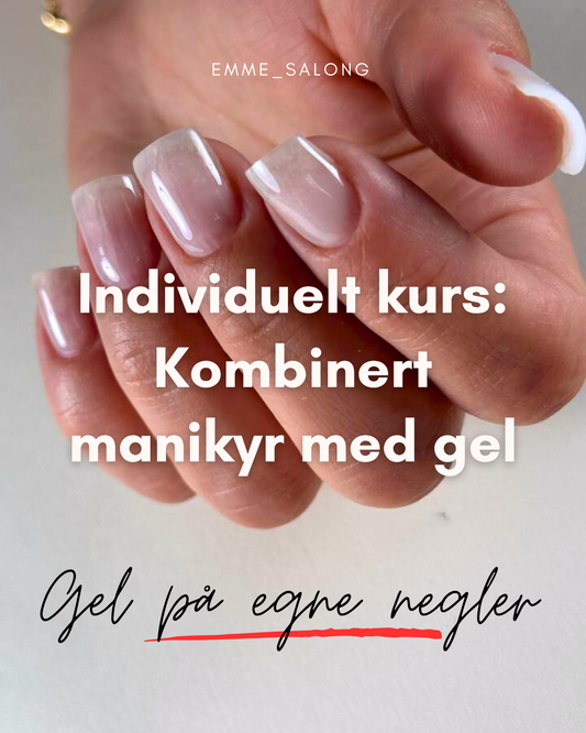Kombinert manikyr med gel