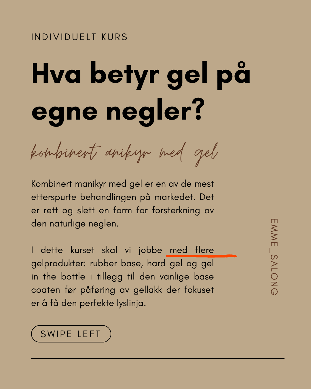Kombinert manikyr med gel