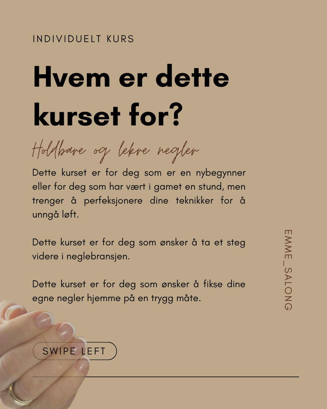 Kombinert manikyr med gel