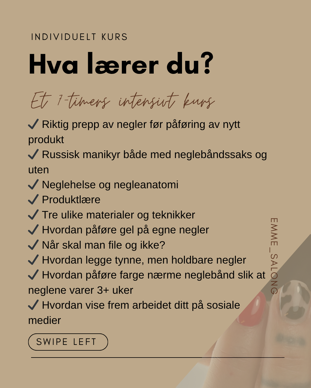 Kombinert manikyr med gel