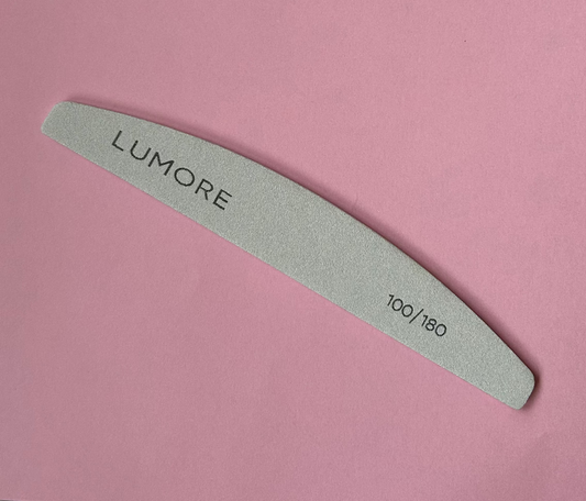 LUMORE Håndfil, halvmåne 100/180